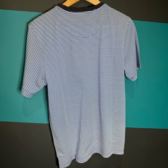 Classic Black and White Striped Men's T-Shirt - Picture 5 of 10